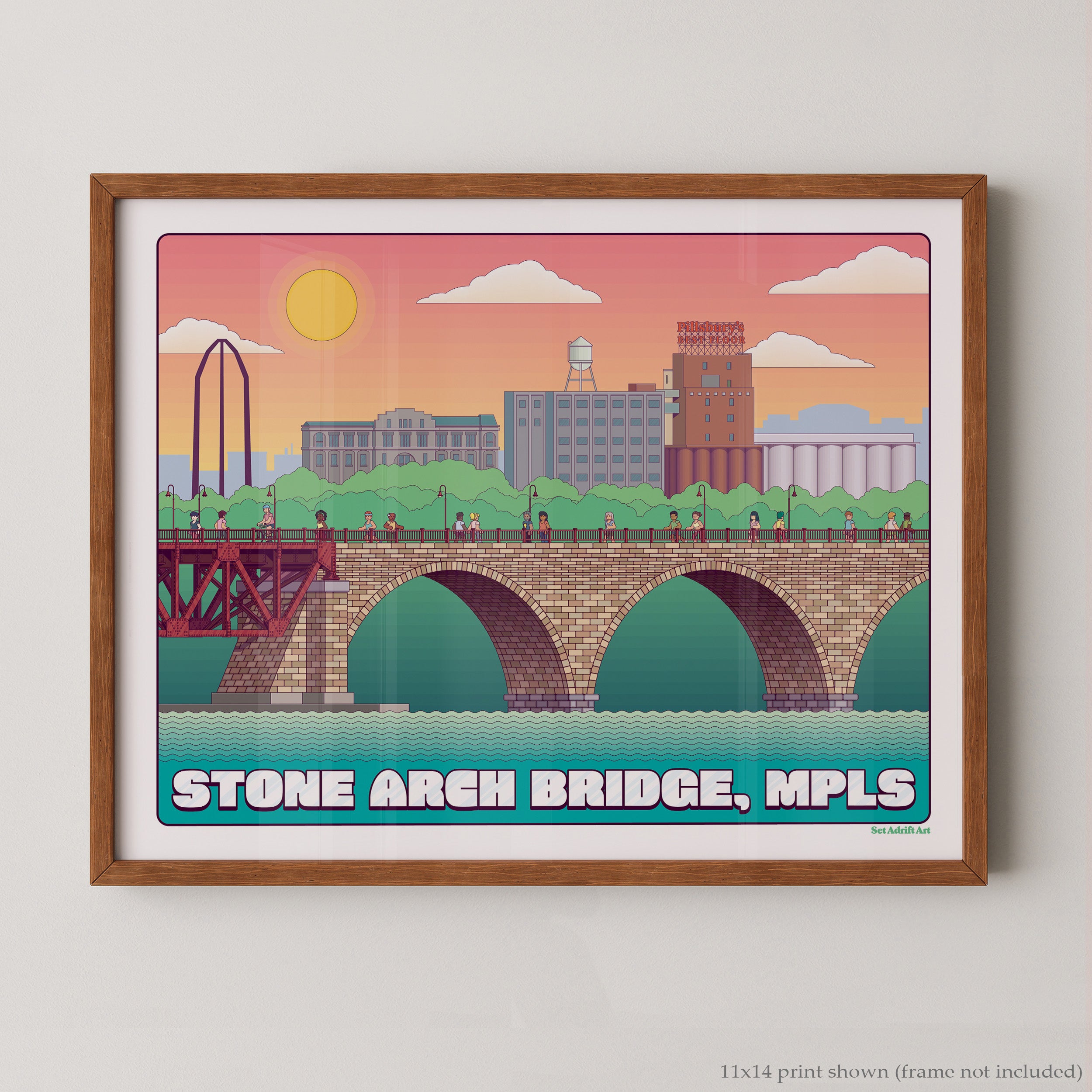 Stone Arch Bridge Art Print – Set Adrift Art